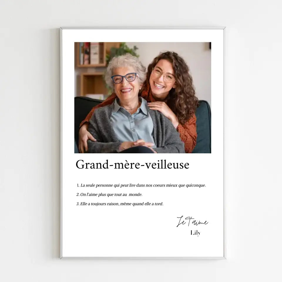 affiche grand mere cadeau