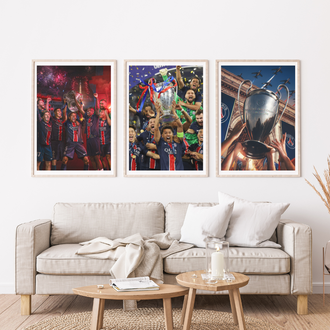 Poster PSG – Victoire Ligue des Champions 2025