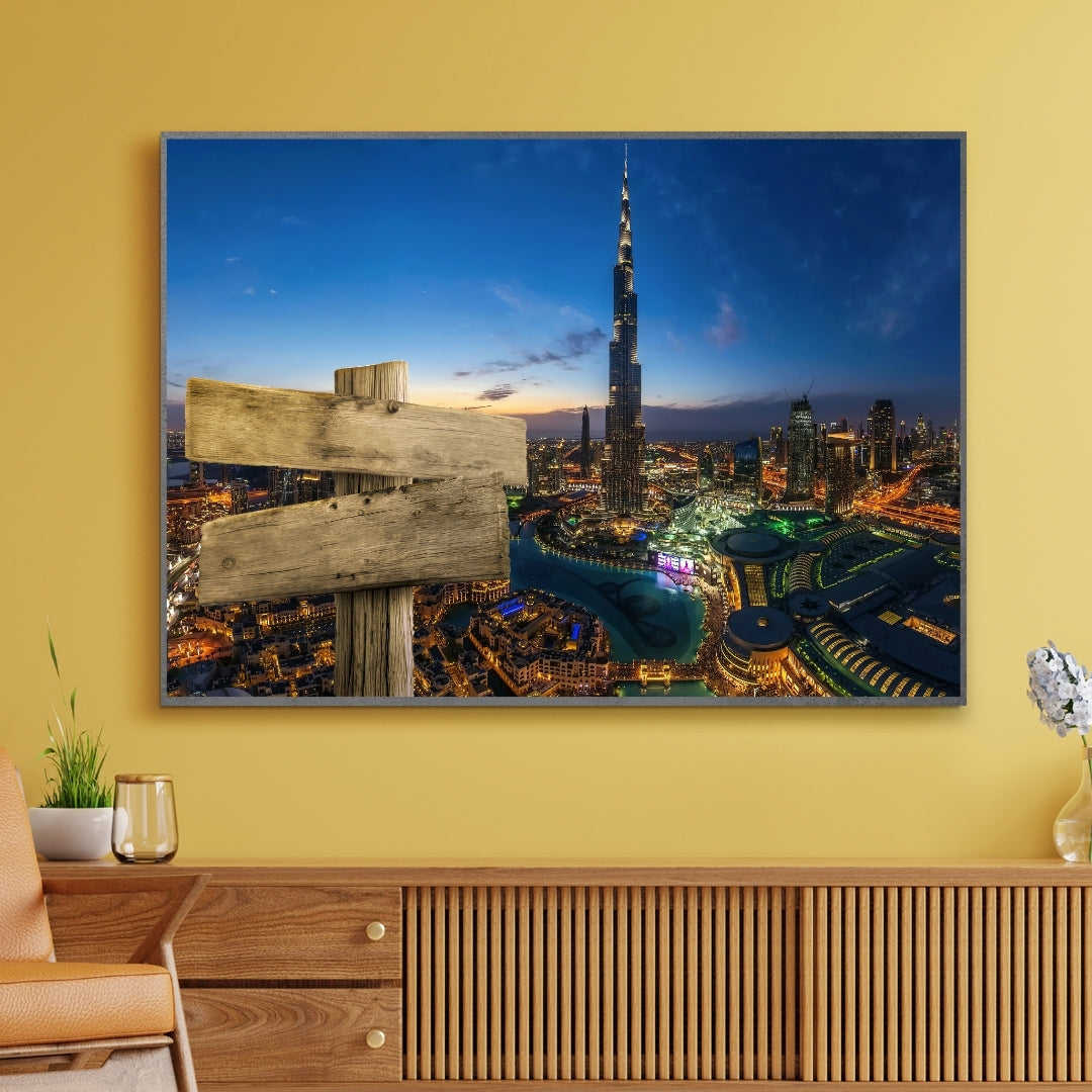 AFFICHE PERSONNALISÉE PRÉNOM DUBAI