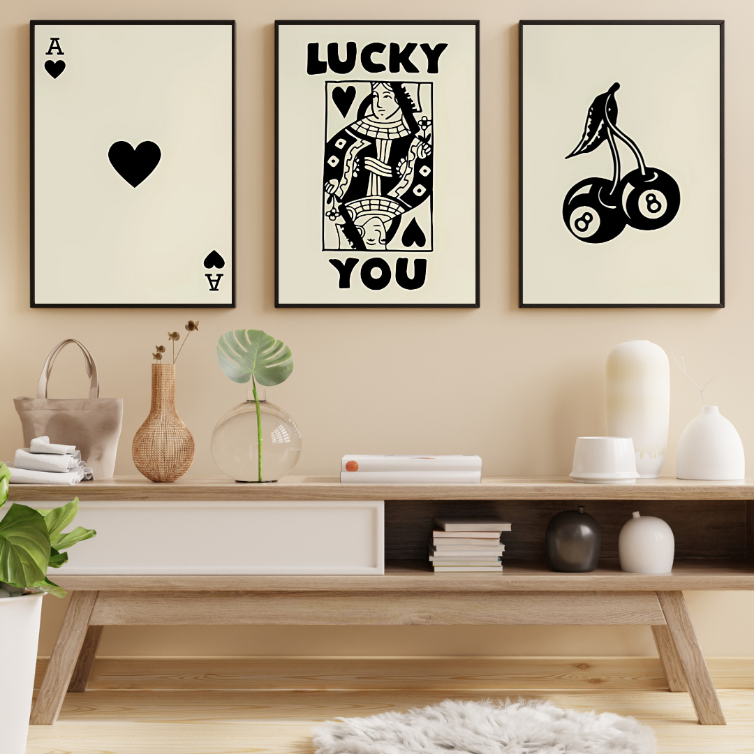 affiches de chance art moderne