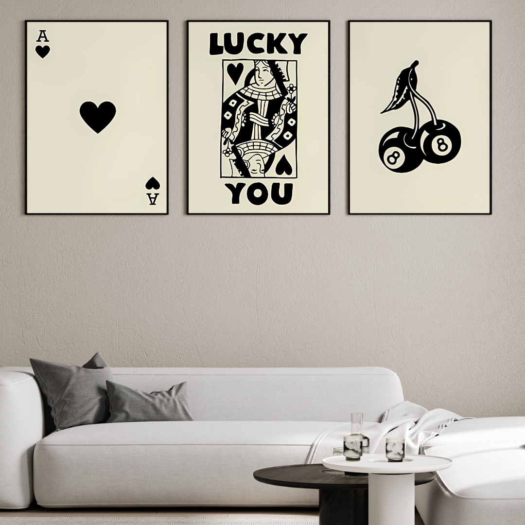 affiches de chance art moderne