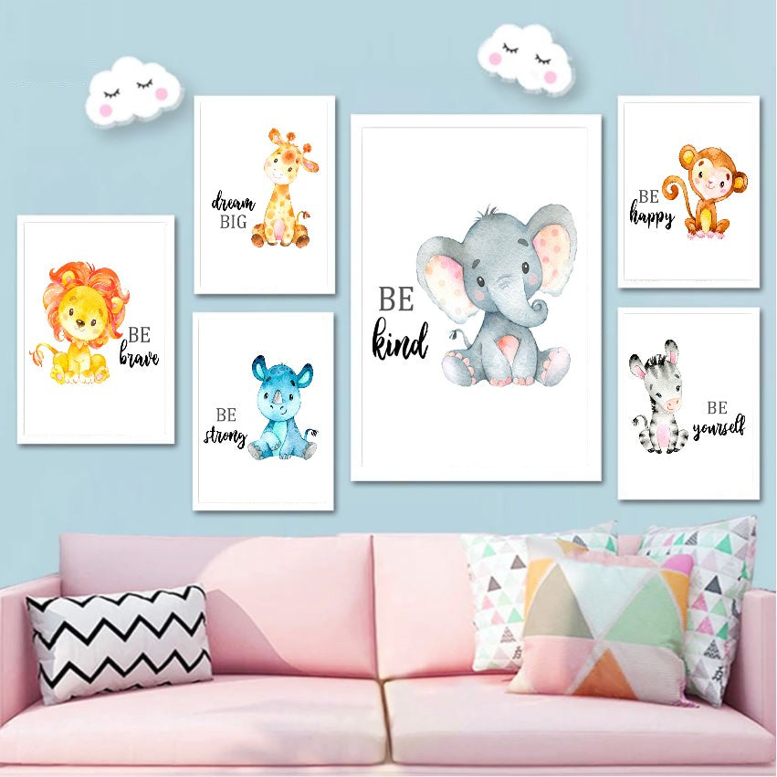 affiches enfant animaux