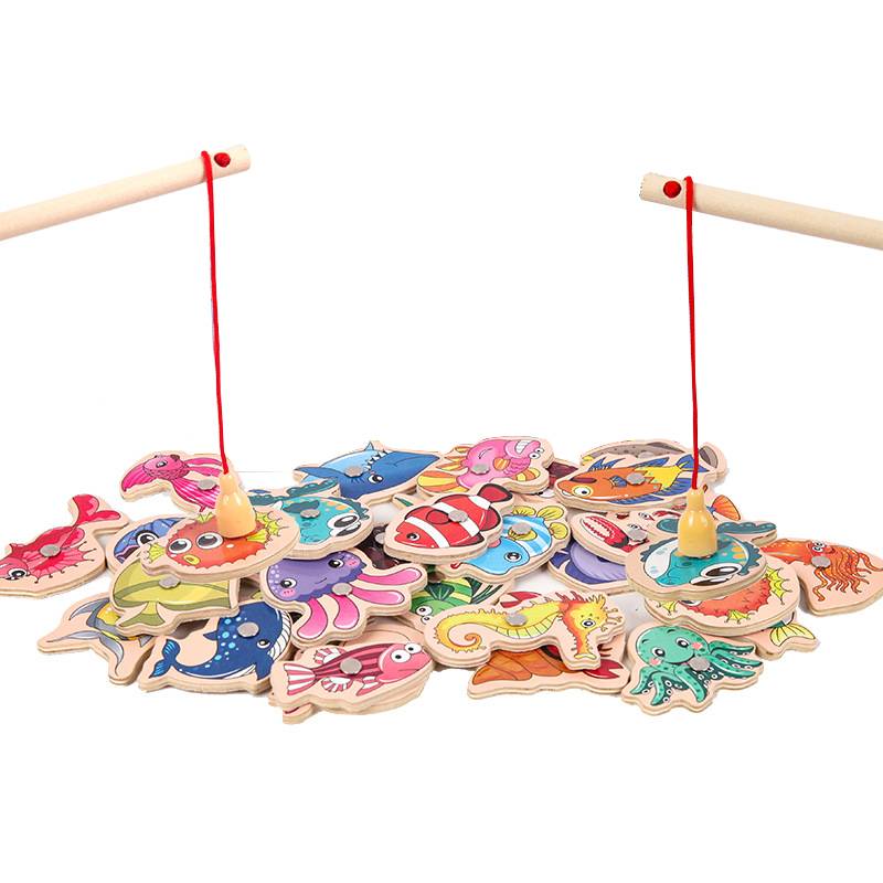 Jouets Magnétiques de Pêche Montessori