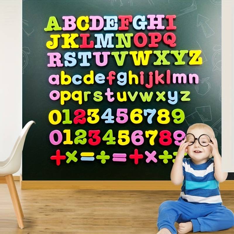 autocollants magnétiuqes lettres et chiffres