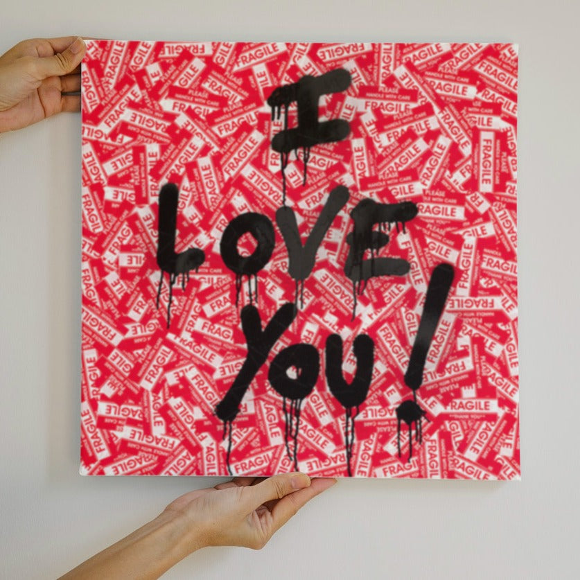 affiche street art i love you