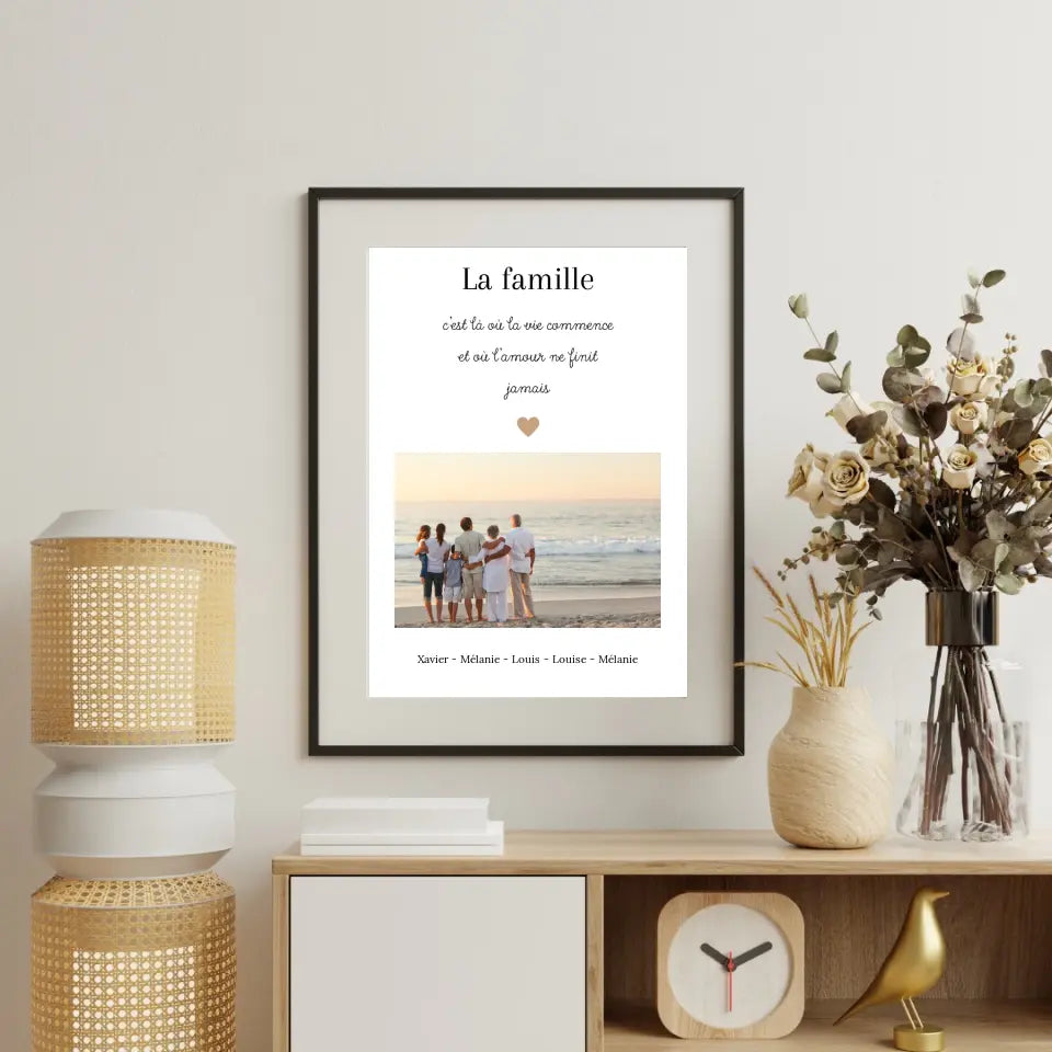 AFFICHE PERSONNALISEE FAMILLE – Pop Art Blocks