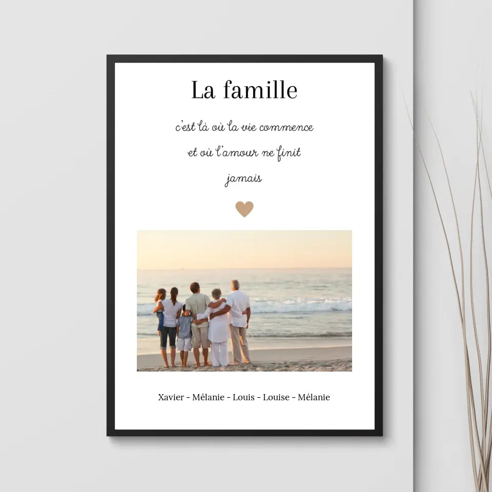 AFFICHE PERSONNALISEE FAMILLE – Pop Art Blocks