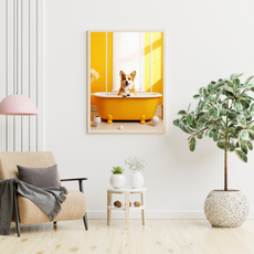 affiche chiot corgi