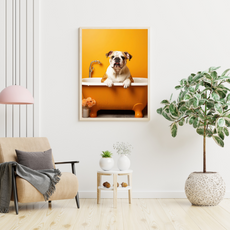 affiche chiot bouledogue anglais