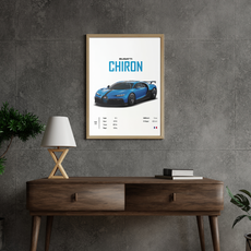 affiche voitures de sport chiron