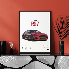 affiche audi rs7