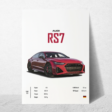 affiche audi rs7