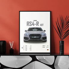 affiche audi rs4-r abt