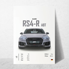 affiche audi rs4-r abt
