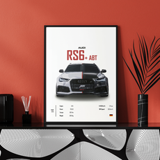 affiche audi rs6+ abt