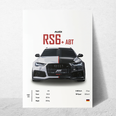 affiche audi rs6+ abt