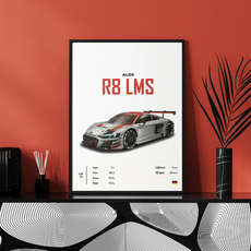 affiche audi r8 lms