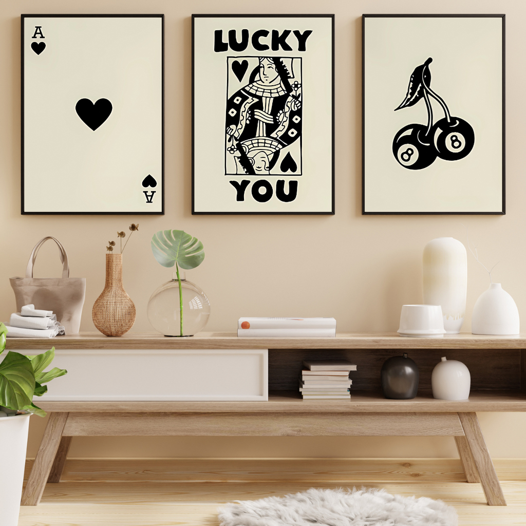 affiches de chance modernes