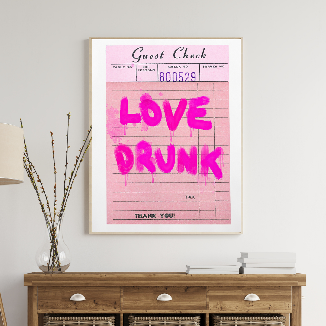 affiche street art rose