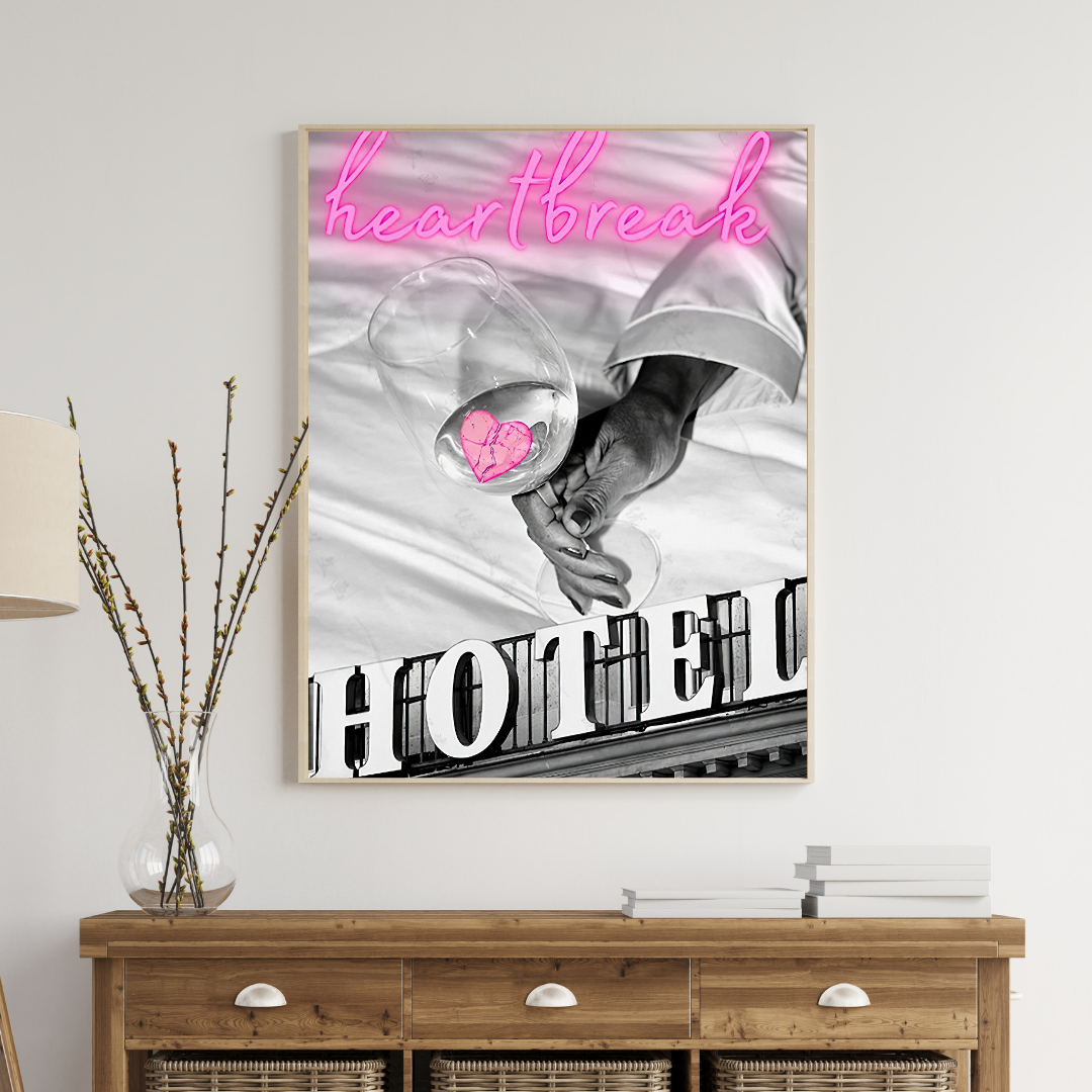 affiche street art rose