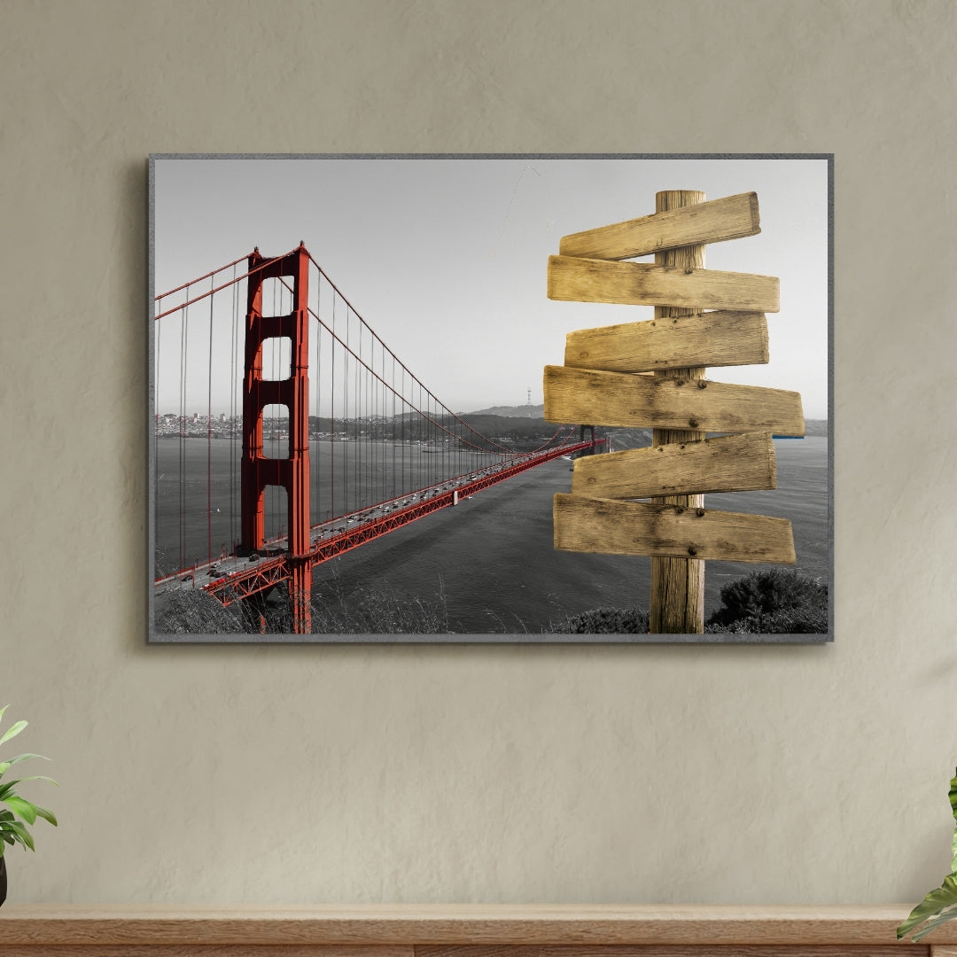 AFFICHE PERSONNALISÉE PRÉNOM SAN FRANCISCO