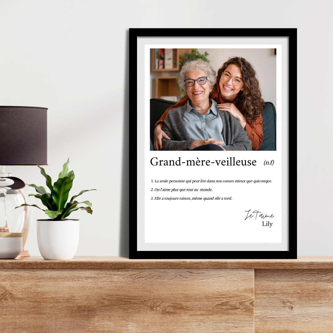 affiche grand mere cadeau