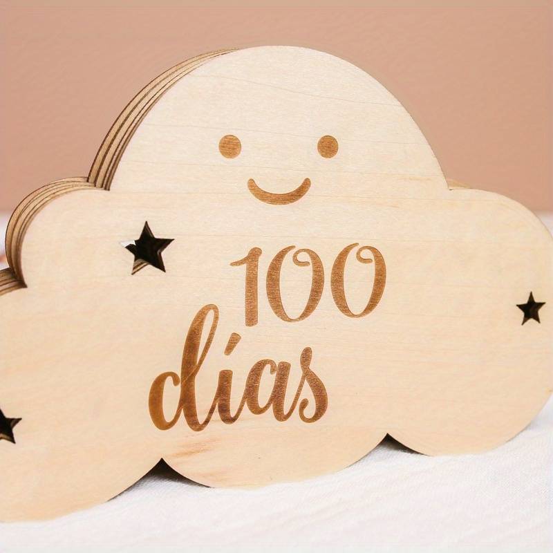 cartes mensuelles en bois pour bébé