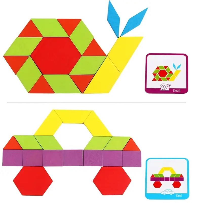 Puzzles Géométriques - Jeu Montessori