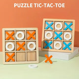 Jeu Puzzle Tic-Tac-Toe Montessori