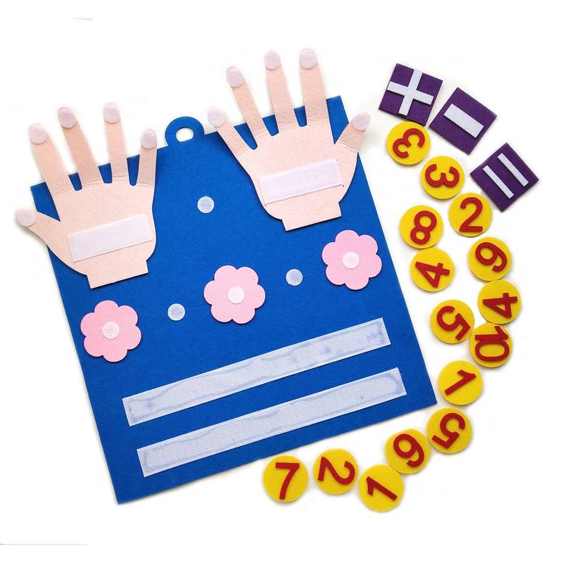 Jeu Éducatif de Chiffres en Feutrine pour Enfants