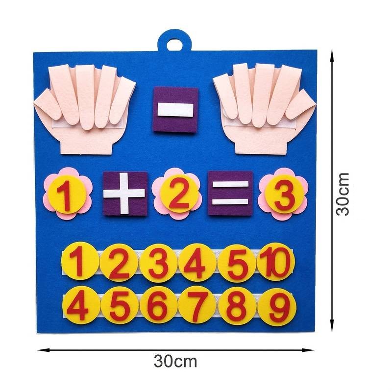 Jeu Éducatif de Chiffres en Feutrine pour Enfants