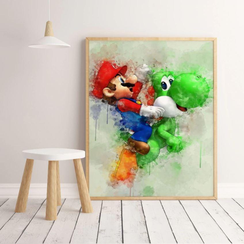 affiches super mario et yoshi