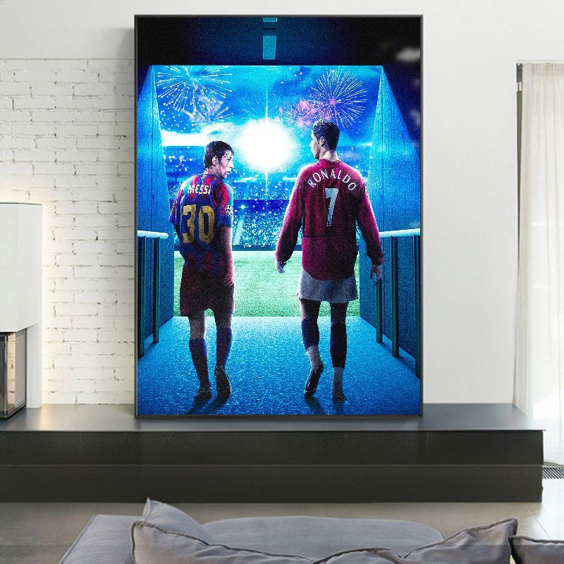 affiche lionel messi et ronaldo