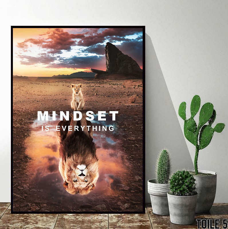 affiche mindset lion