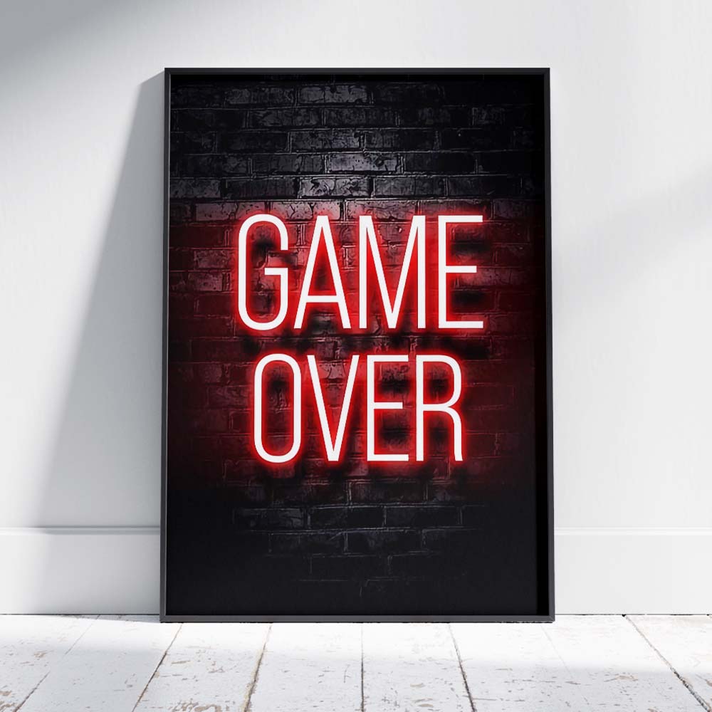 affiche game over