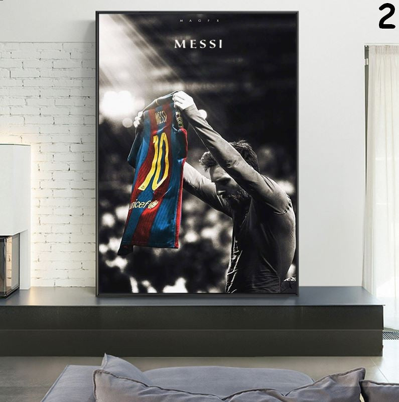 Lionel Andres Messi Barcelone affiches et impressions par Qreative