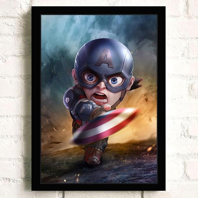 affiche bébé marvel captain america