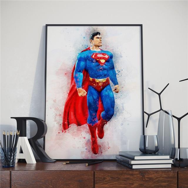 affiche marvel avengers superman